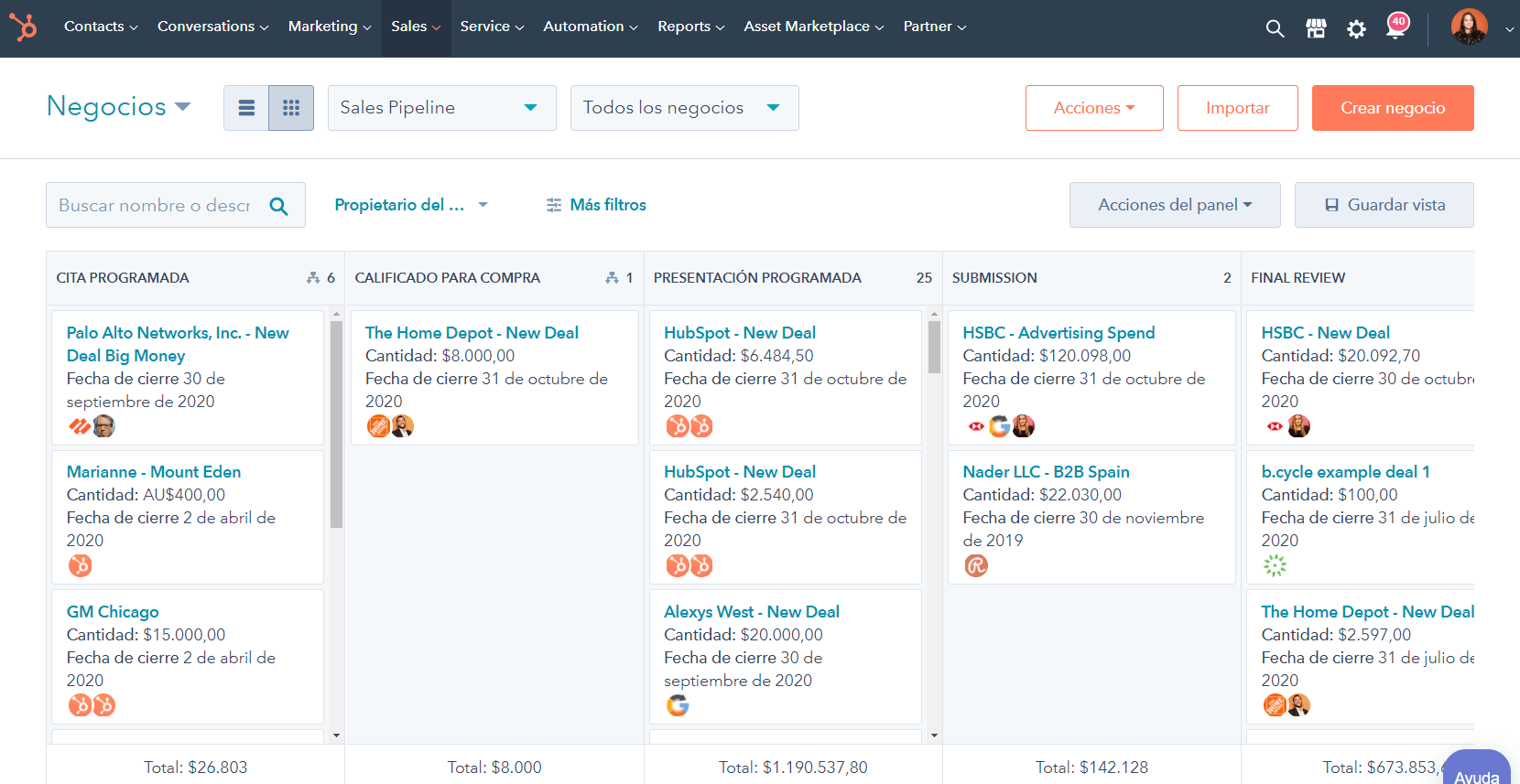 hubspot sales